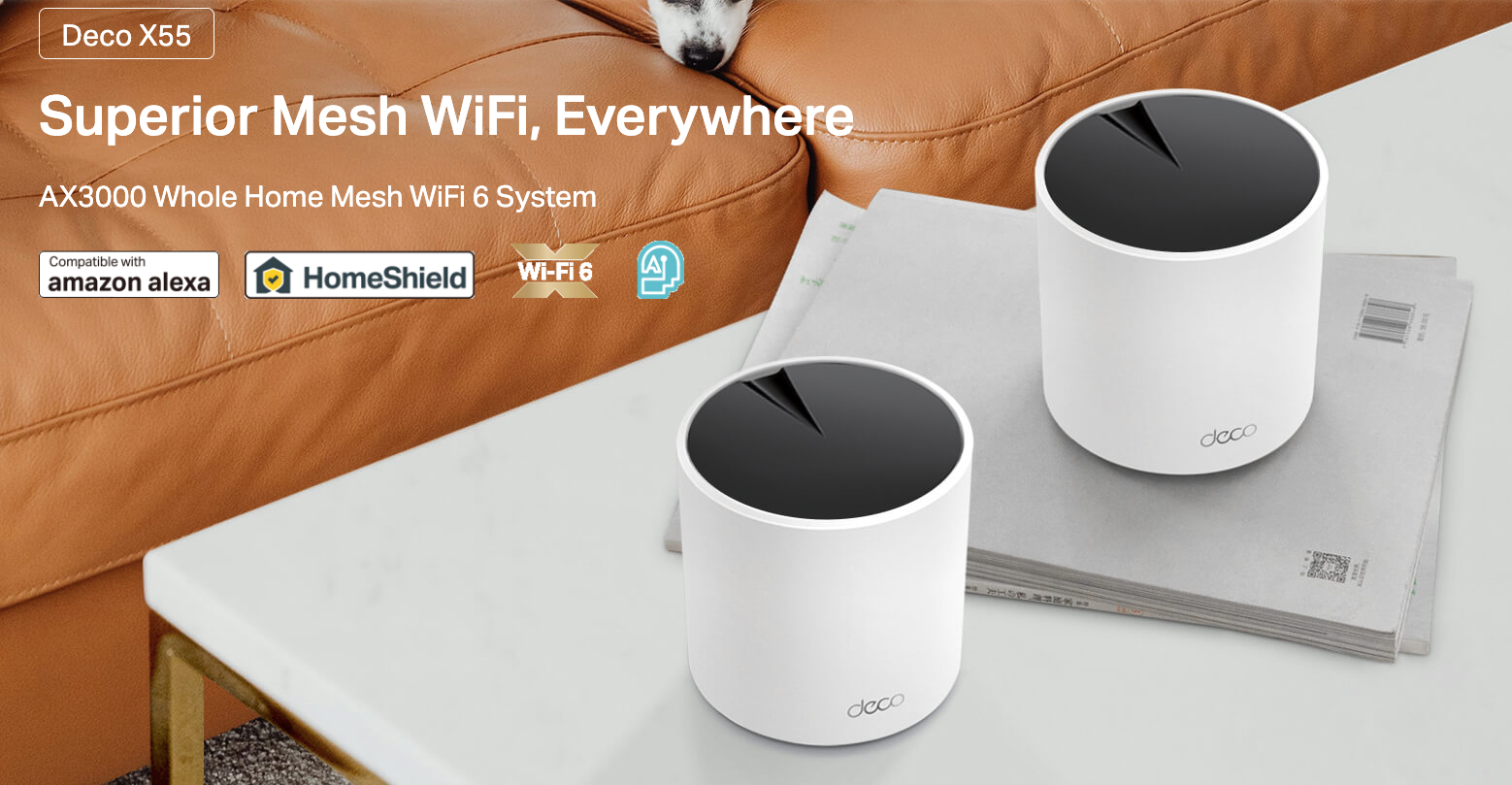 TP-Link Deco X55 AX3000 Whole Home Mesh WiFi 6 System Deco X55 AX3000 (1 Pack)(Used) - gambar 4
