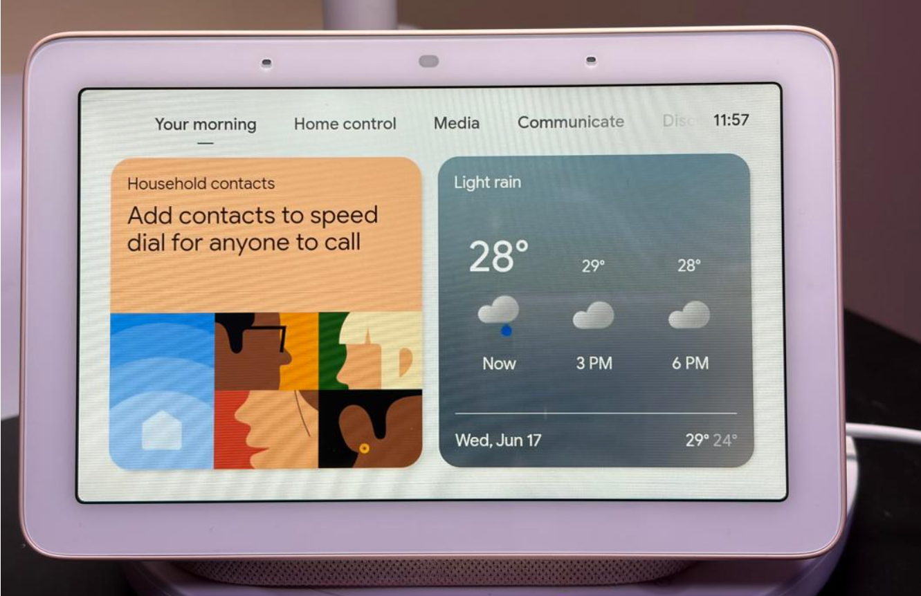 Google Nest Hub - Sand, C Google Nest Hub - gambar 2