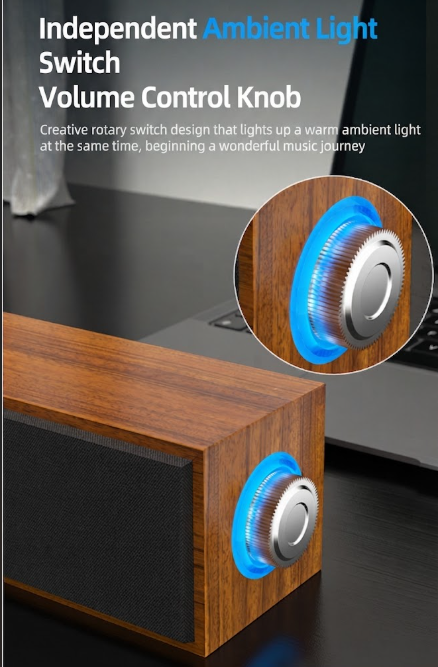 Cross-border long wired Bluetooth speaker with dual speakers, USB, computer/laptop, subwoofer soundbar desktop speaker - gambar 8