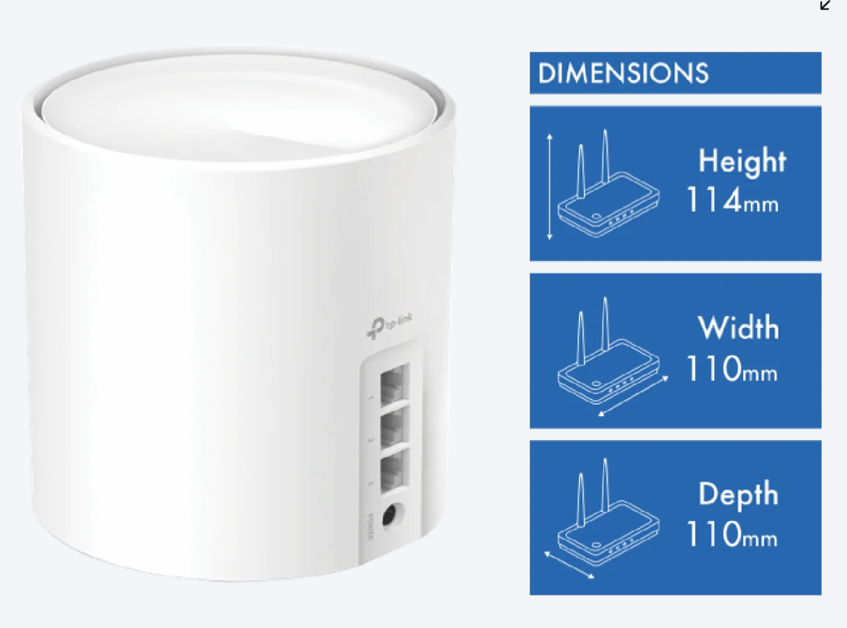 TP-Link Deco X50 AX3000 Whole Home Mesh WiFi 6 System Deco X50 X3000 (1 Pack)(Used) - gambar 5