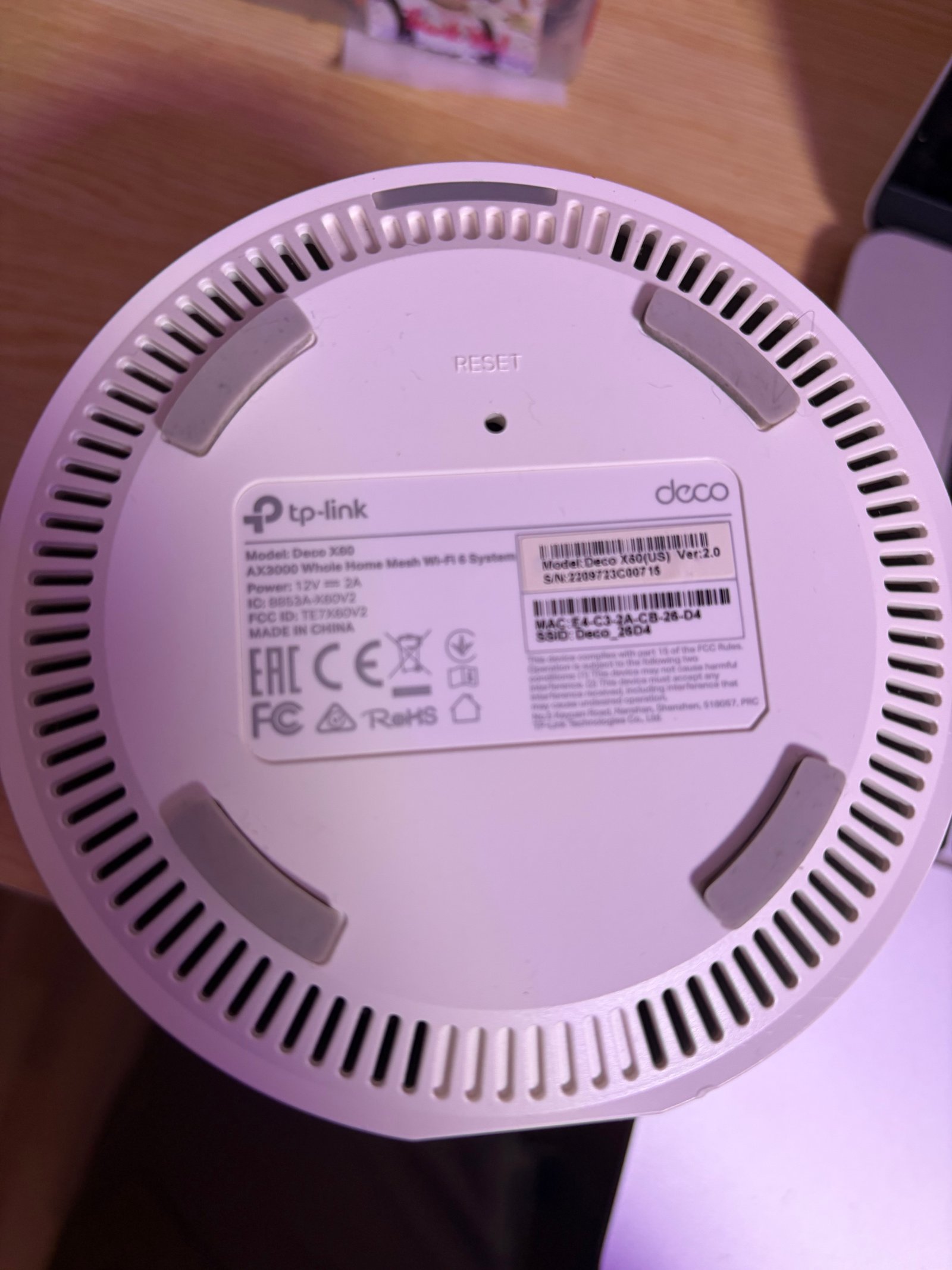 TP-Link Deco X60 WiFi 6 Mesh System TP-Link Deco AX60 Deco X60 1 Pack (Used) - gambar 6