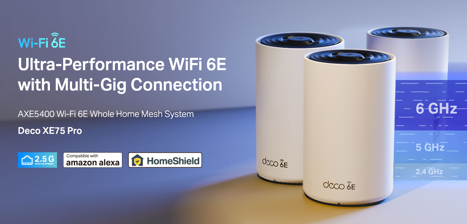 TP-Link Deco XE75 Pro AXE5400 Tri-Band Mesh Wi-Fi 6E System Deco XE75 Pro (2 Pack)(Used) - gambar 3