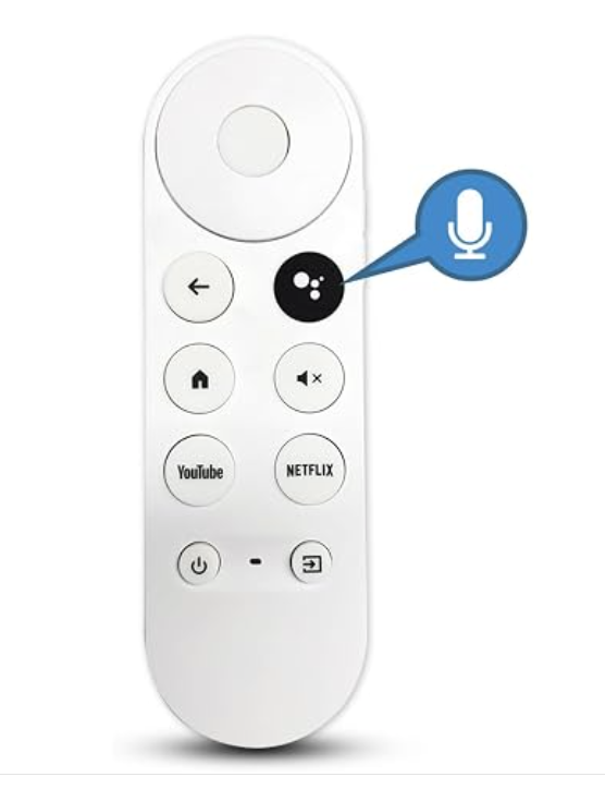 Remote Control for Google TV, Compatible with 4K