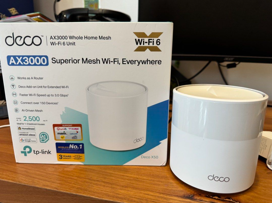 TP-Link Deco X50 AX3000 Whole Home Mesh WiFi 6 System Deco X50 X3000 (1 Pack)(Used) - gambar 6