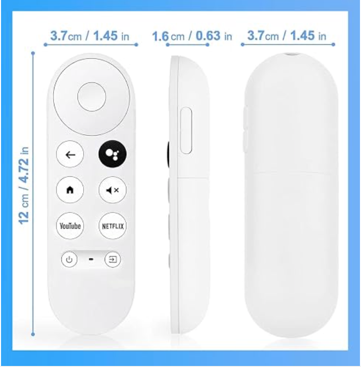 Remote Control for Google TV, Compatible with 4K Remote Google TV (New) - gambar 4