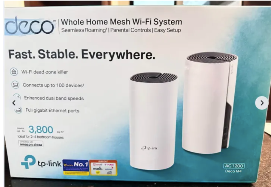 TP-Link Deco M4 Mesh Wi-Fi System (2 Pack)